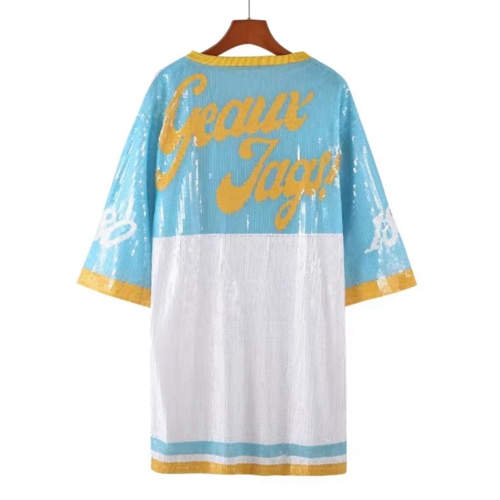 Sale‼️Jaguars sequin dress shirt - Picture 5 of 7